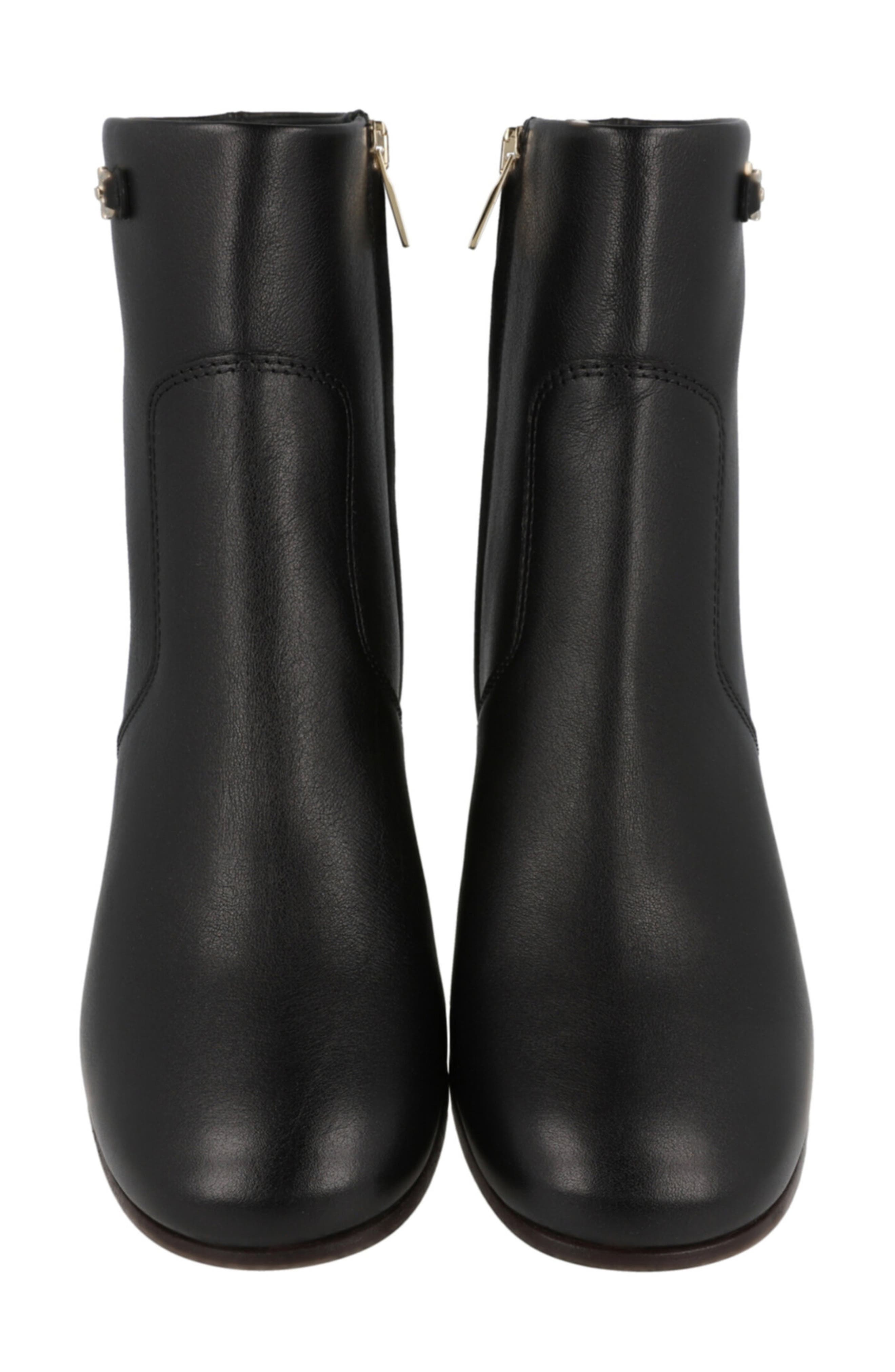 FERRAGAMO Oreste Leather Bootie, Alternate, color, Black Black