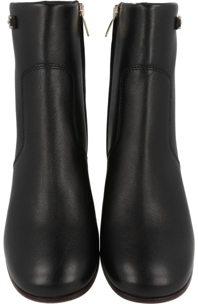 FERRAGAMO Oreste Leather Bootie, Alternate, color, Black Black