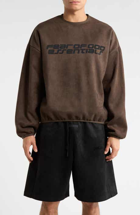 Modern Sueded Fleece Logo Graphic Sweatshirt