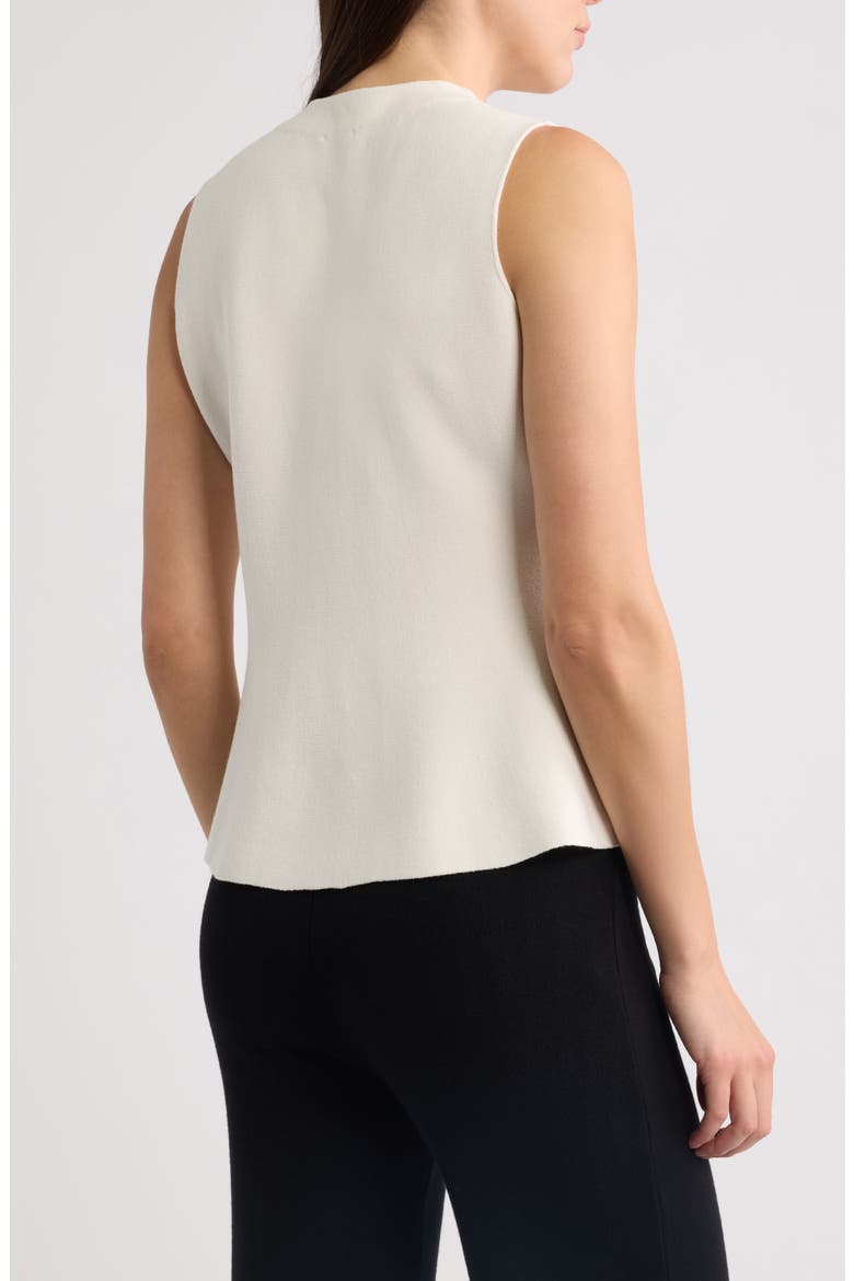 Peplum Vest, Alternate, color, WHITE DOVE