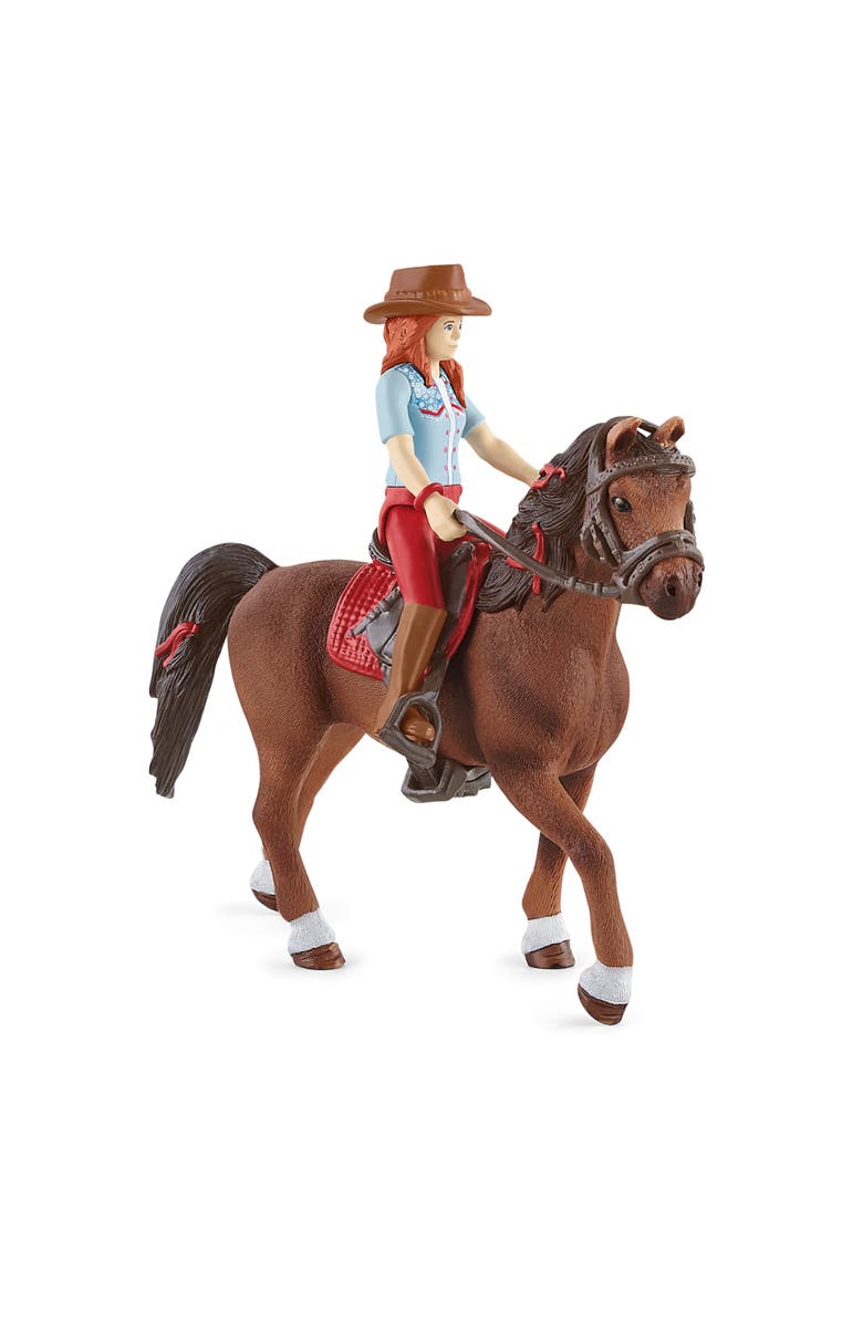 Schleich Horse Club Hannah & Cayenne Figurine Playset, Alternate, color, Multicolored