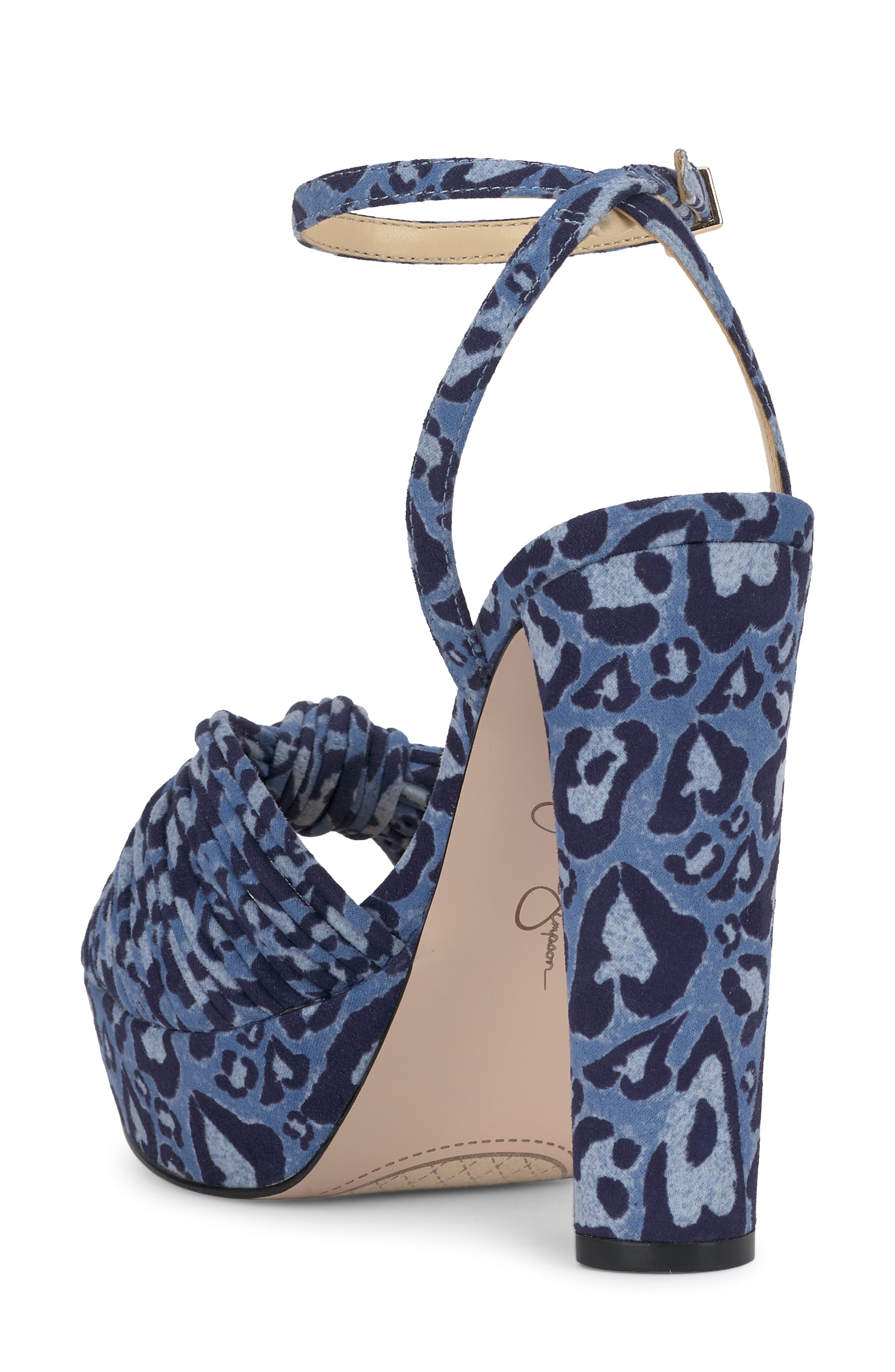 Immie Platform Sandal, Alternate, color, BLUE PRINT
