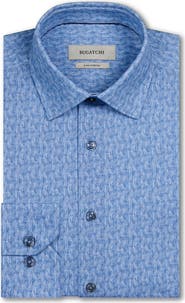 Bugatchi James OoohCotton® Geo Print Button-Up Shirt