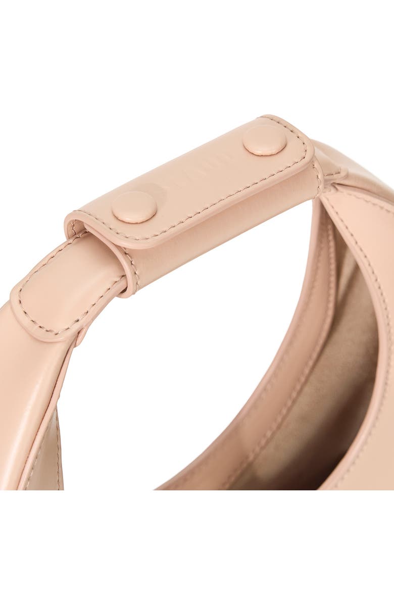 STAUD Mini Moon Leather Bag, Alternate, color, Blush
