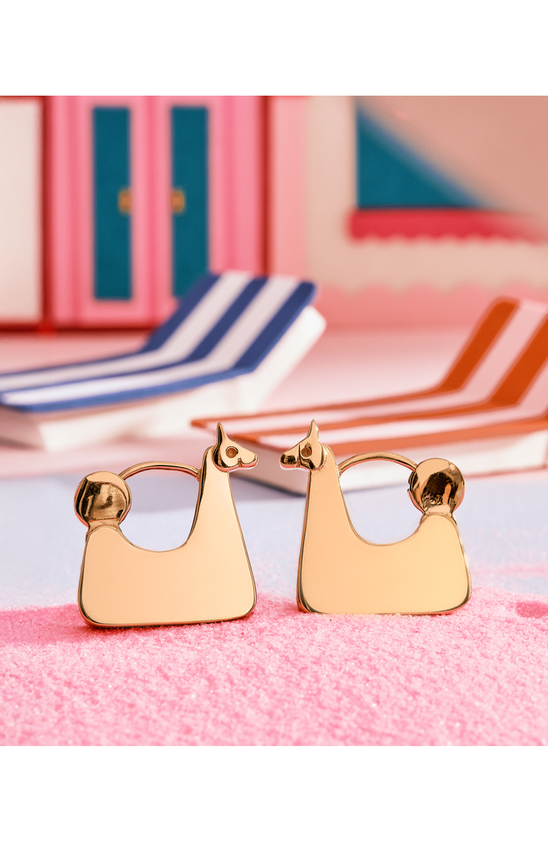 Hey Harper Llama Earrings, Alternate, color, Gold