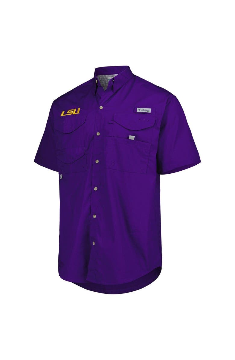 Columbia Men's Columbia Purple LSU Tigers Bonehead Button-Up Shirt, Alternate, color, Purple