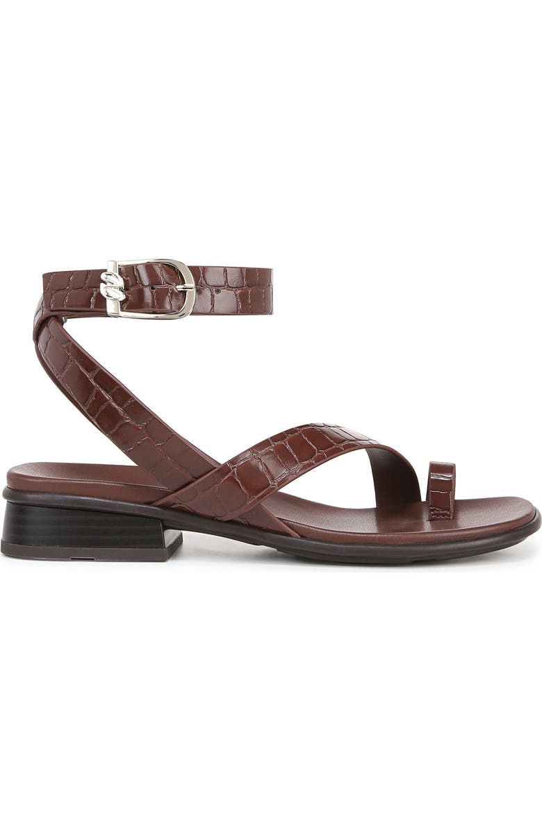Naturalizer Birch Ankle Strap Sandal, Alternate, color, Cappuccino Croco Faux Leather