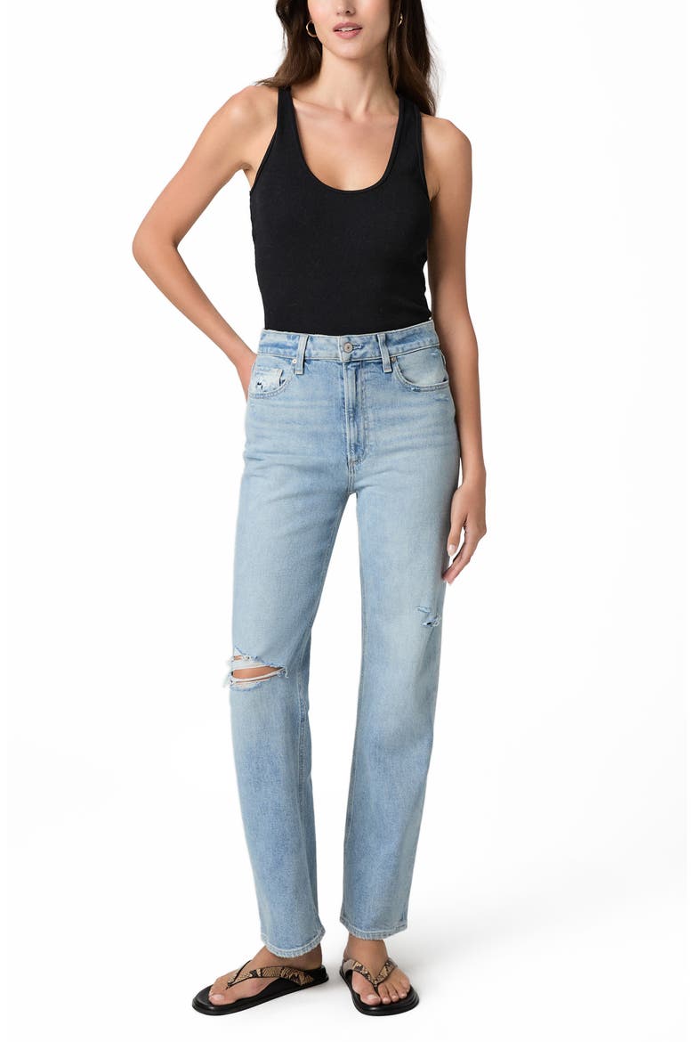 Stevie Ripped High Waist Straight Leg Jeans, Alternate, color, AUDUBON DESTRUCTED