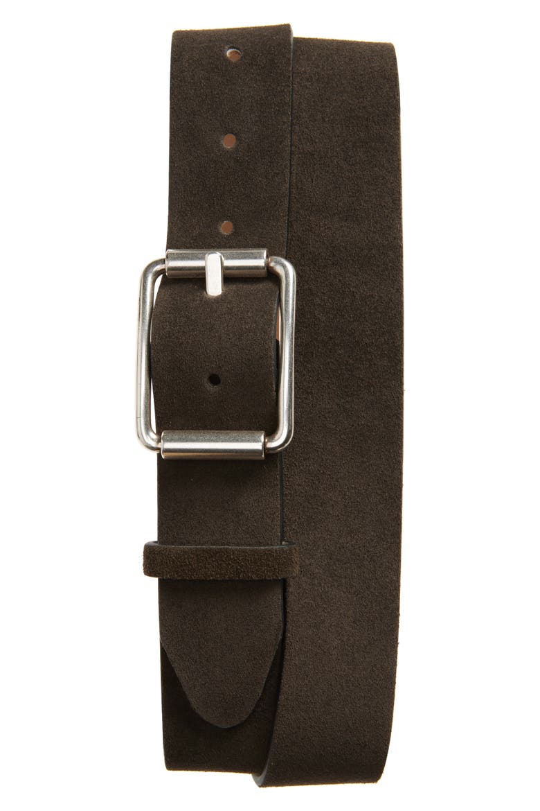 Evan Suede Belt, Main, color, COFFEE SUEDE