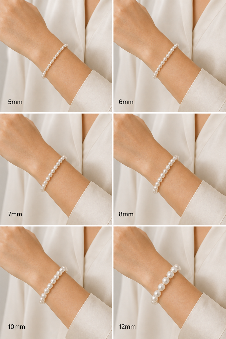 9-10mm Tahitian South Sea Multicolor Pearl Bracelet - AAA Quality, Alternate, color, White Gold Clasp