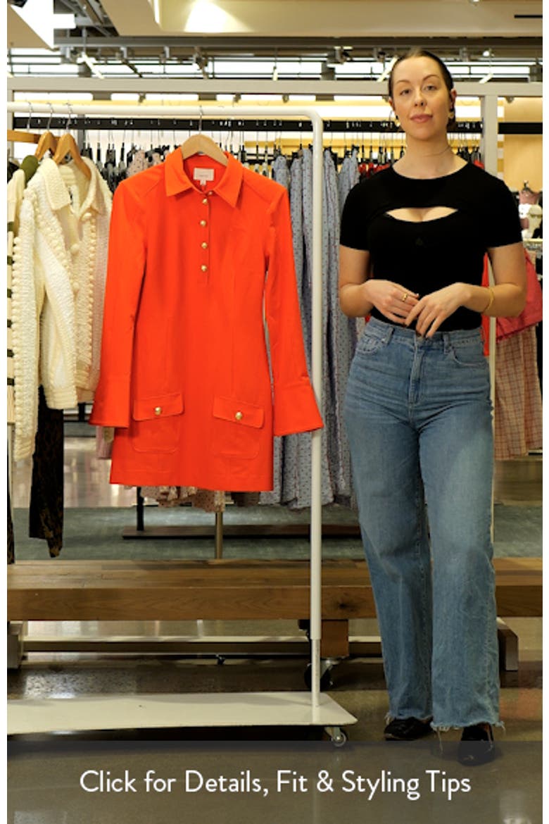 Lea Long Sleeve Mini Shirtdress video