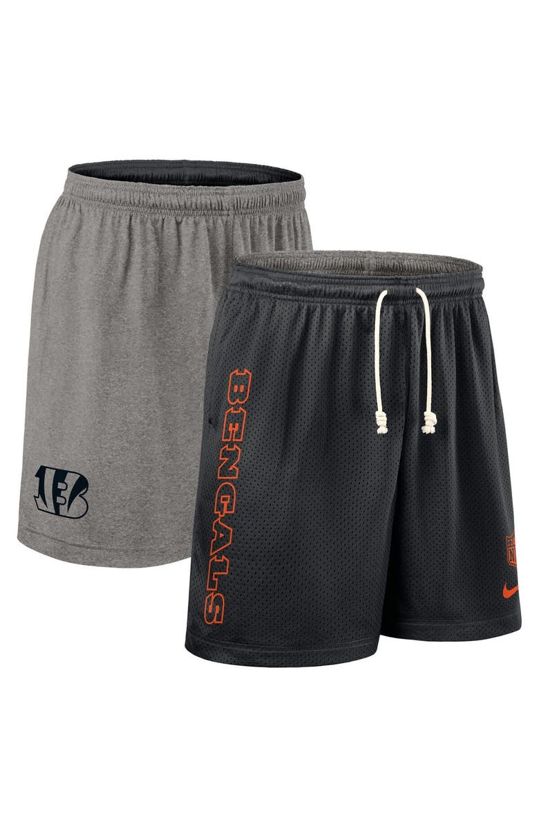 Nike Men's Nike Black Cincinnati Bengals Sideline Reversible Performance Shorts, Main, color, Black