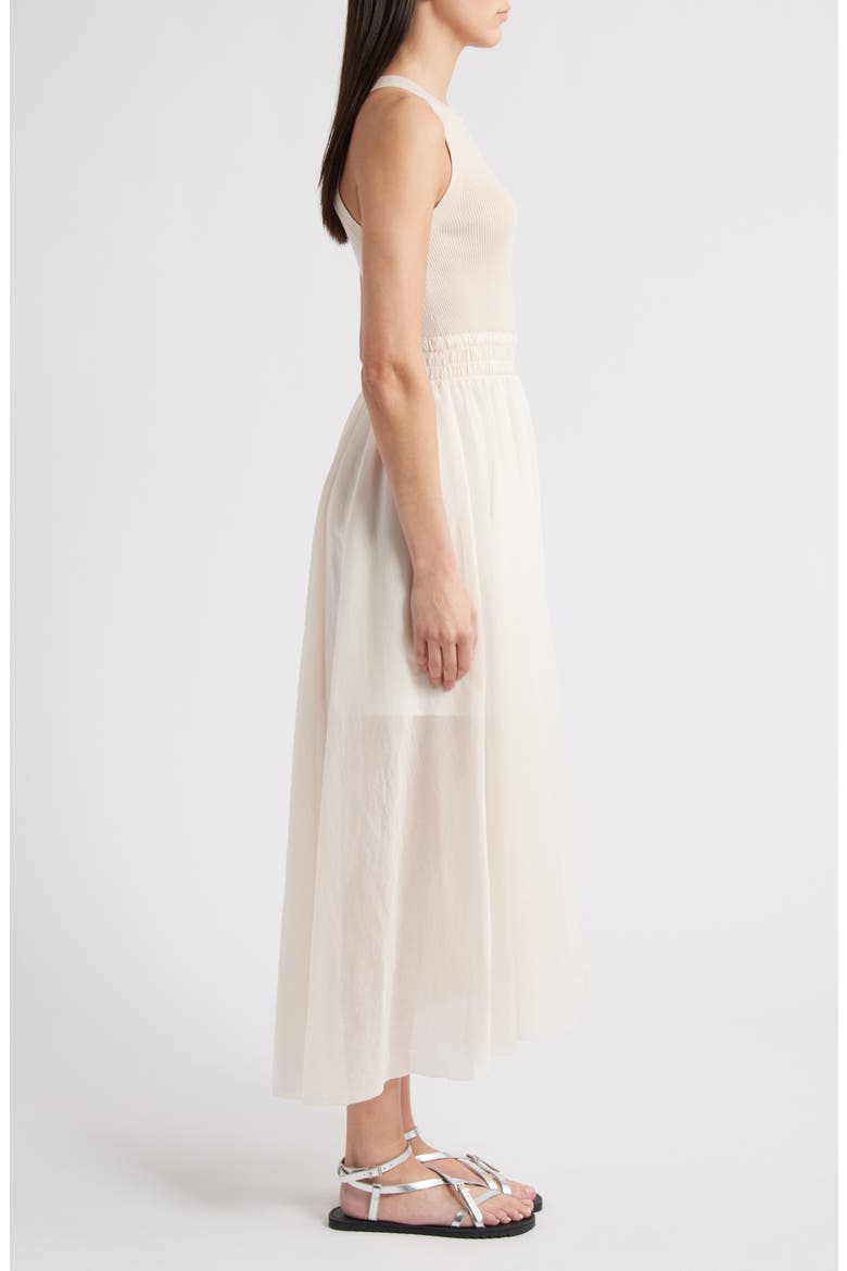 Zenia Sleeveless Asymmetric Hem Dress, Alternate, color, ALMOND WHITE