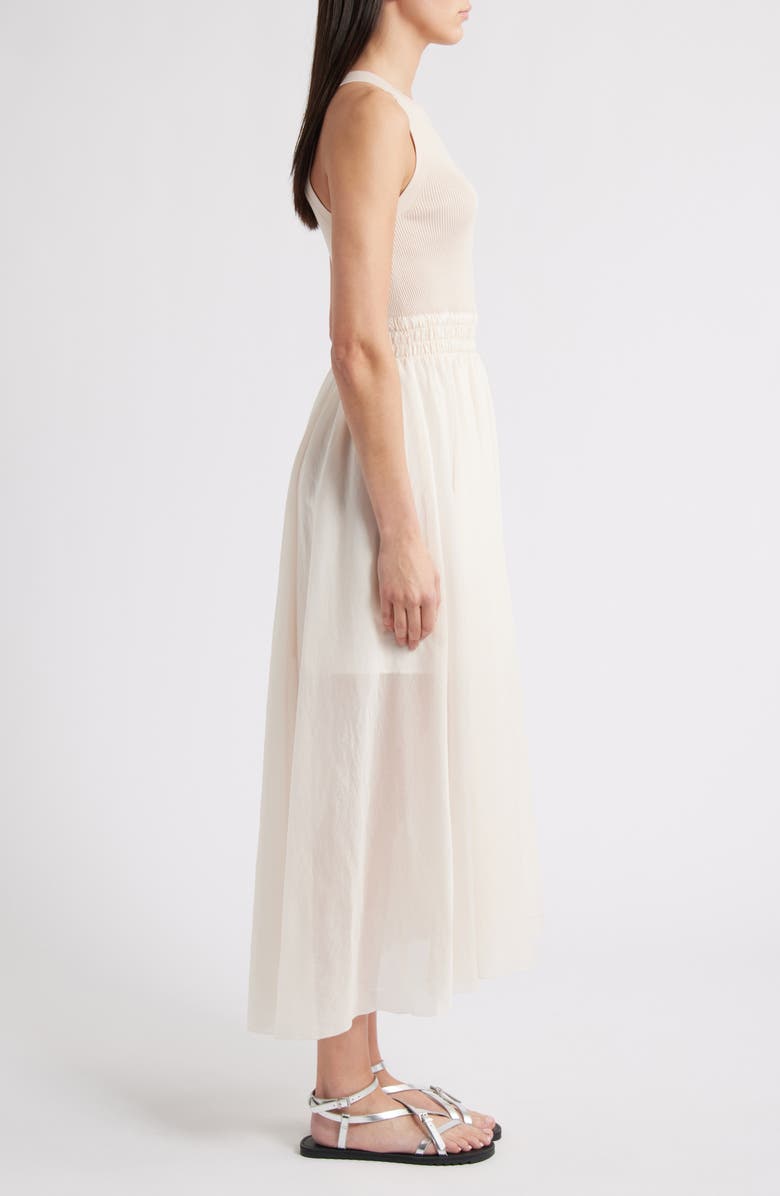 AllSaints Zenia Sleeveless Asymmetric Hem Dress, Alternate, color, Almond White