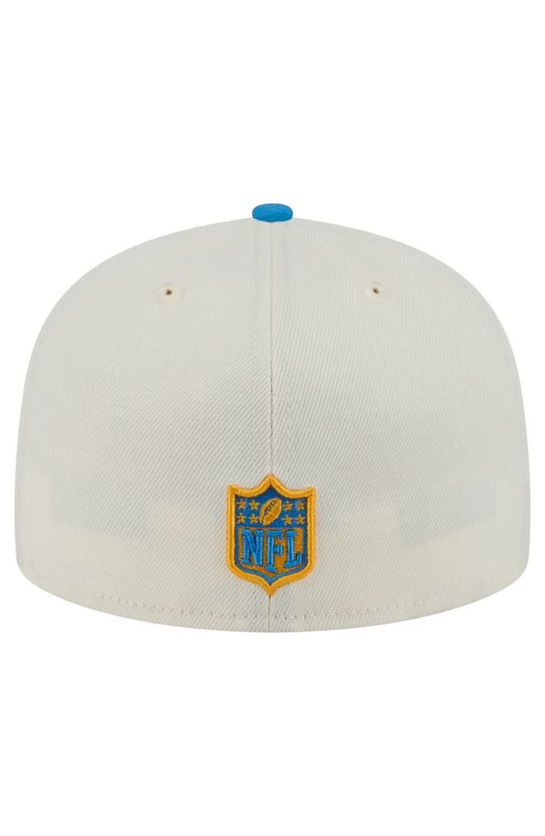 New Era Men's New Era  White/Powder Blue Los Angeles Chargers Main 59FIFTY Fitted Hat, Alternate, color, 