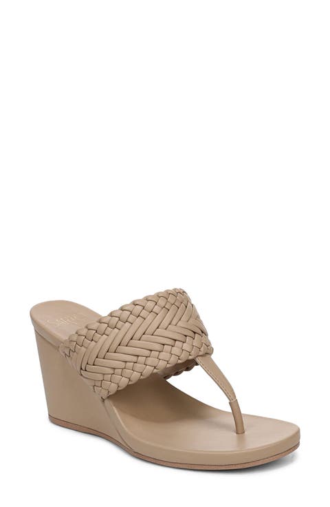 Talea Genuine Calf Hair Wedge Sandal (Women)