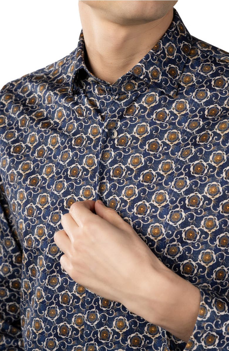 Luchiano Visconti Floral Shirt, Alternate, color, 