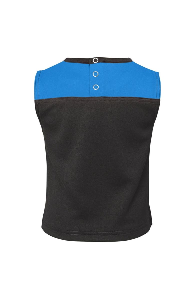 Outerstuff Girls Toddler Black Carolina Panthers Spirit Cheer Two-Piece Cheerleader Set with Bloomers, Alternate, color, Black