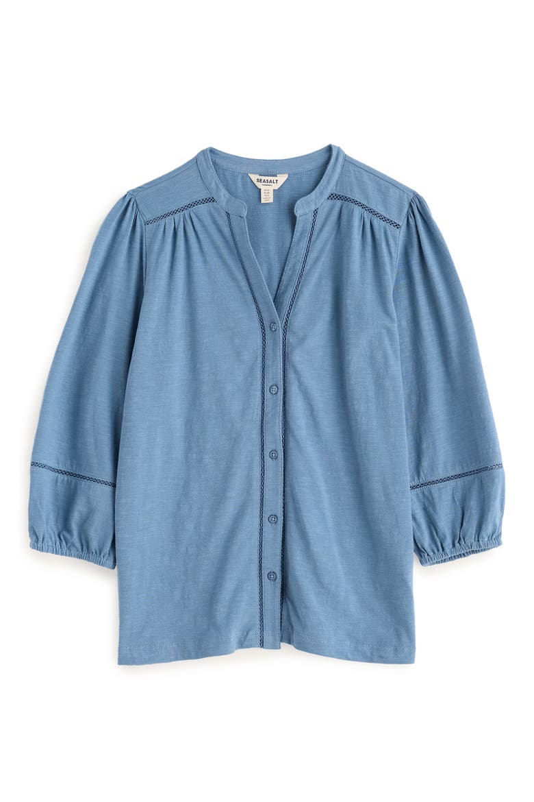 Borlowen Cotton Top, Alternate, color, ESTUARY