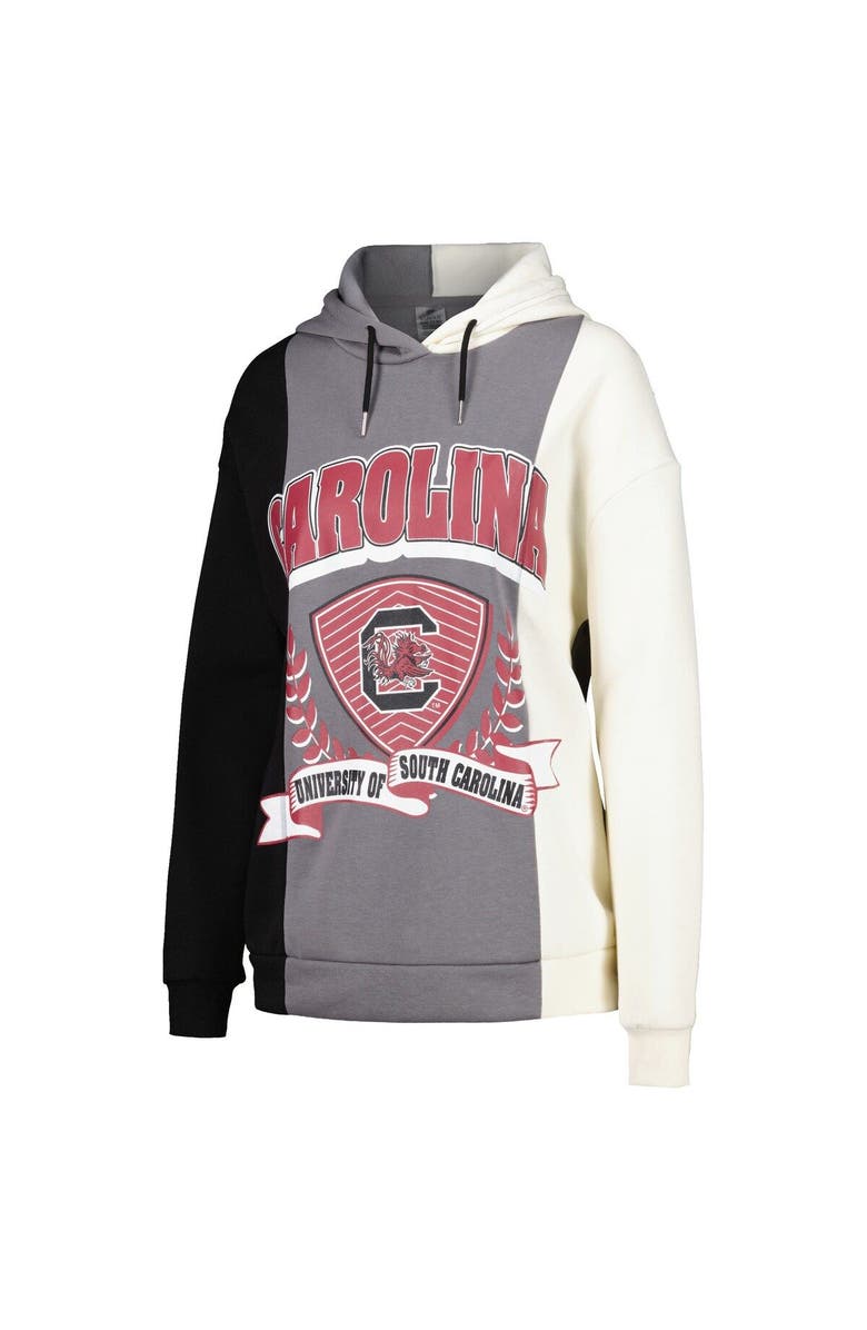 GAMEDAY COUTURE Women's Gameday Couture Black South Carolina Gamecocks Hall of Fame Colorblock Pullover Hoodie, Alternate, color, Gray