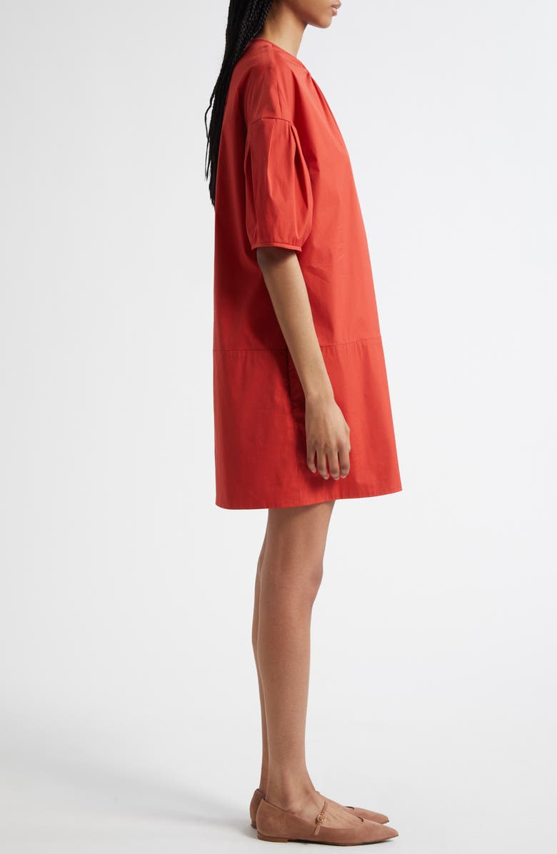 Max Mara Isotta Shirred Poplin Shift Dress, Alternate, color, 
