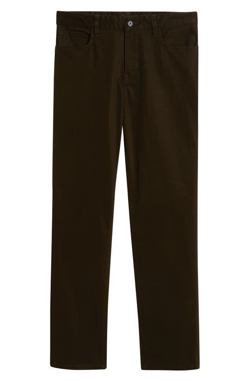 Vince Dylan Slim Fit Peached Stretch Cotton Pants In Green