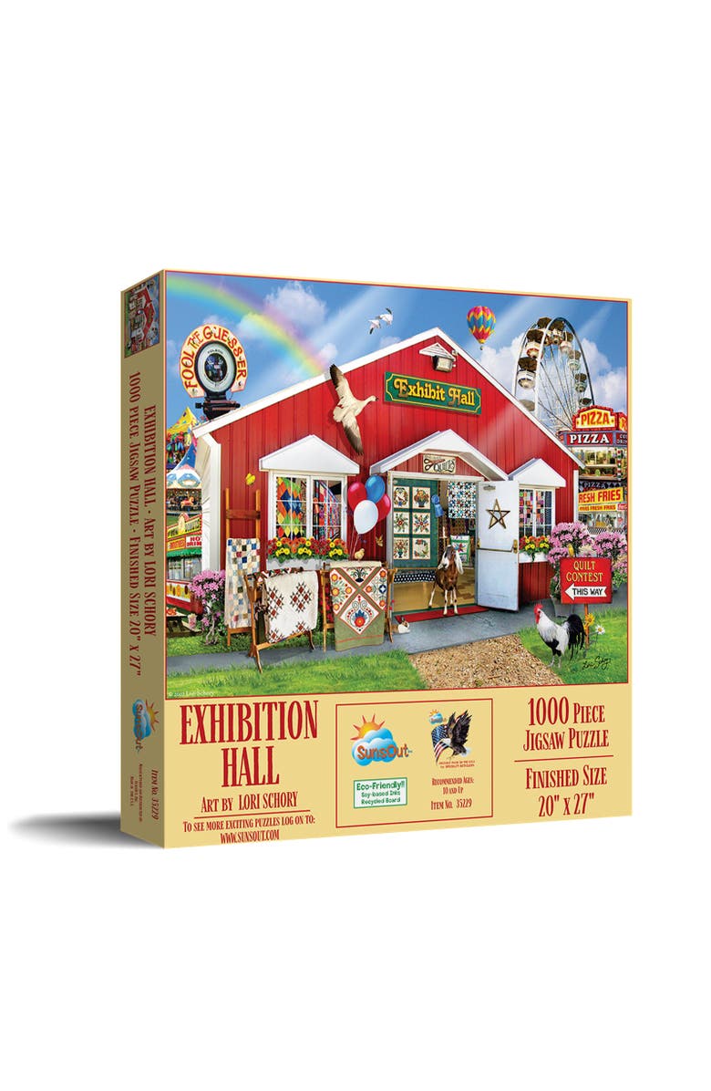 Sunsout Exhibition Hall 1000 piece Jigsaw Puzzle for Adults, Main, color, Multicolor