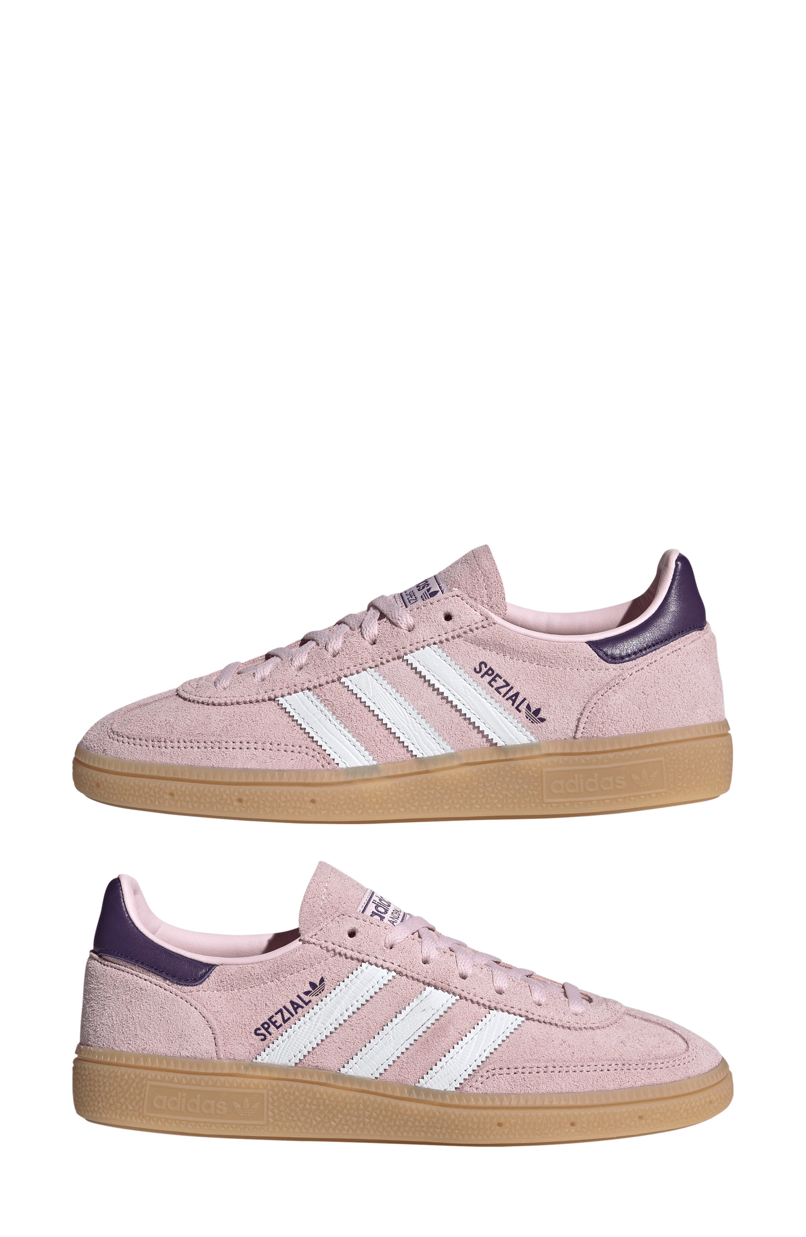 Handball Spezial Sneaker, Alternate, color, CLEAR PINK/ WHITE/ VIOLET