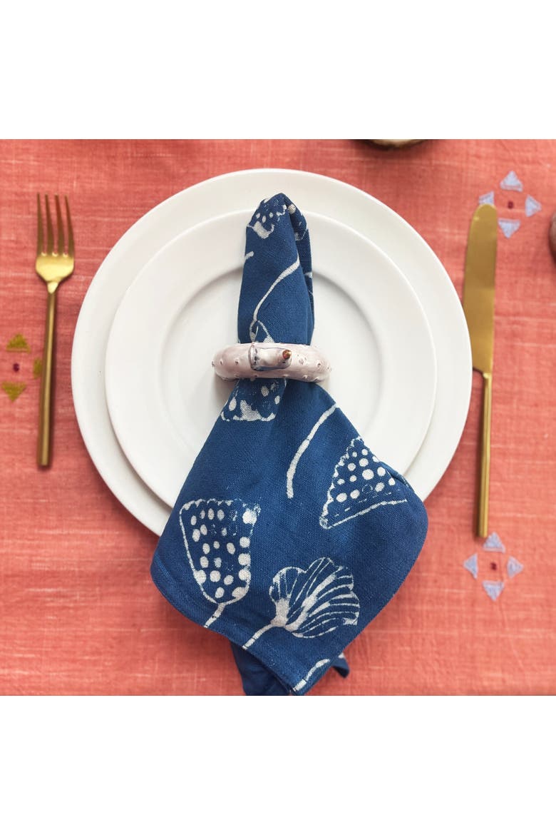 Sustainably Made Table Napkins, Alternate, color, Blue