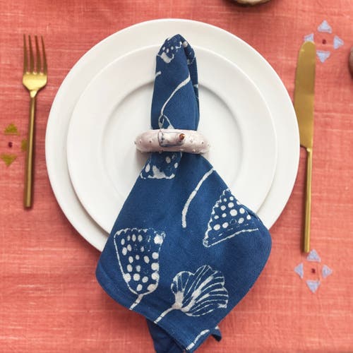 Ichcha Sustainably Made Table Napkins In Blue