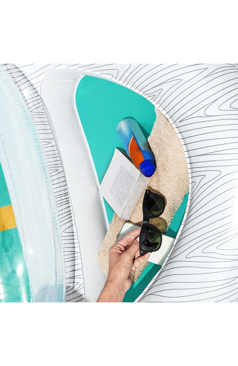 H2OGO! Vacation Yacht Infatable Lounge, Alternate, color, Multicolored