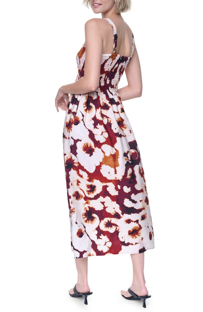 DKNY Floral Print Maxi Dress, Alternate, color, Floral Inkblot