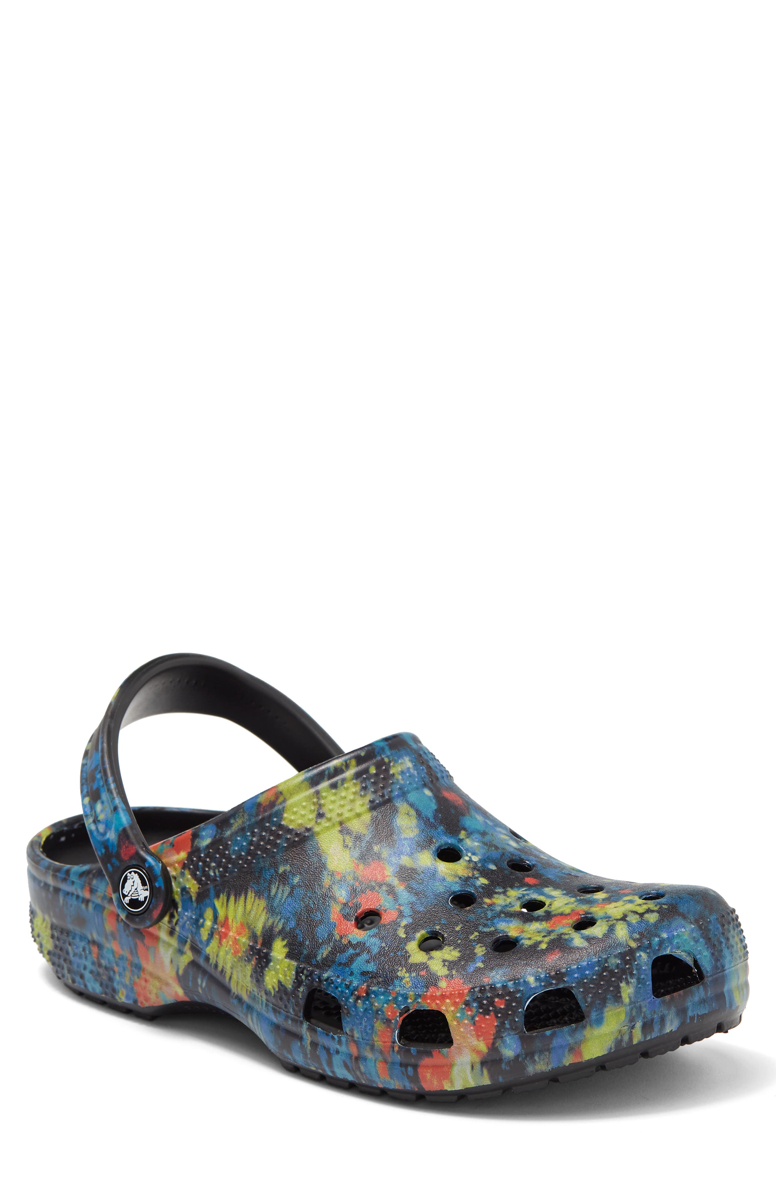 CROCS Classic Tie Dye Graphic Clog, Main, color, 