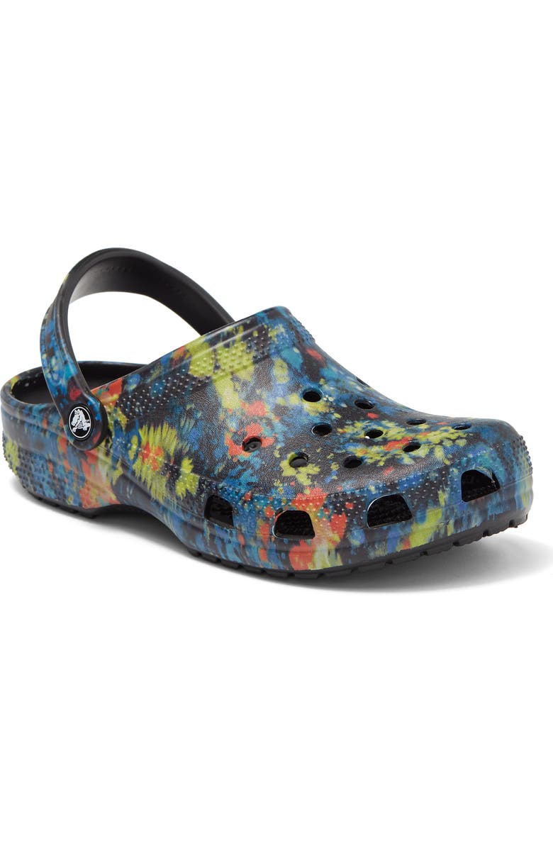 CROCS Classic Tie Dye Graphic Clog, Main, color,