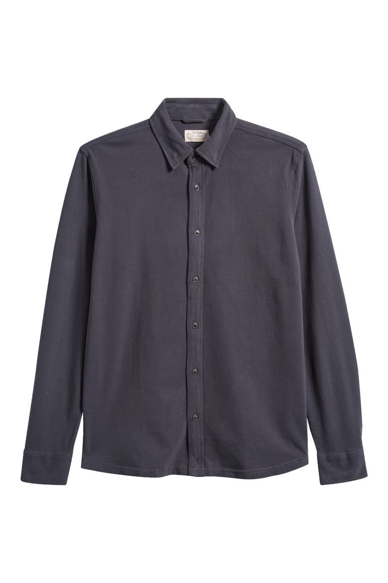 Luxe Jersey Shirt, Alternate, color, ASPHALT