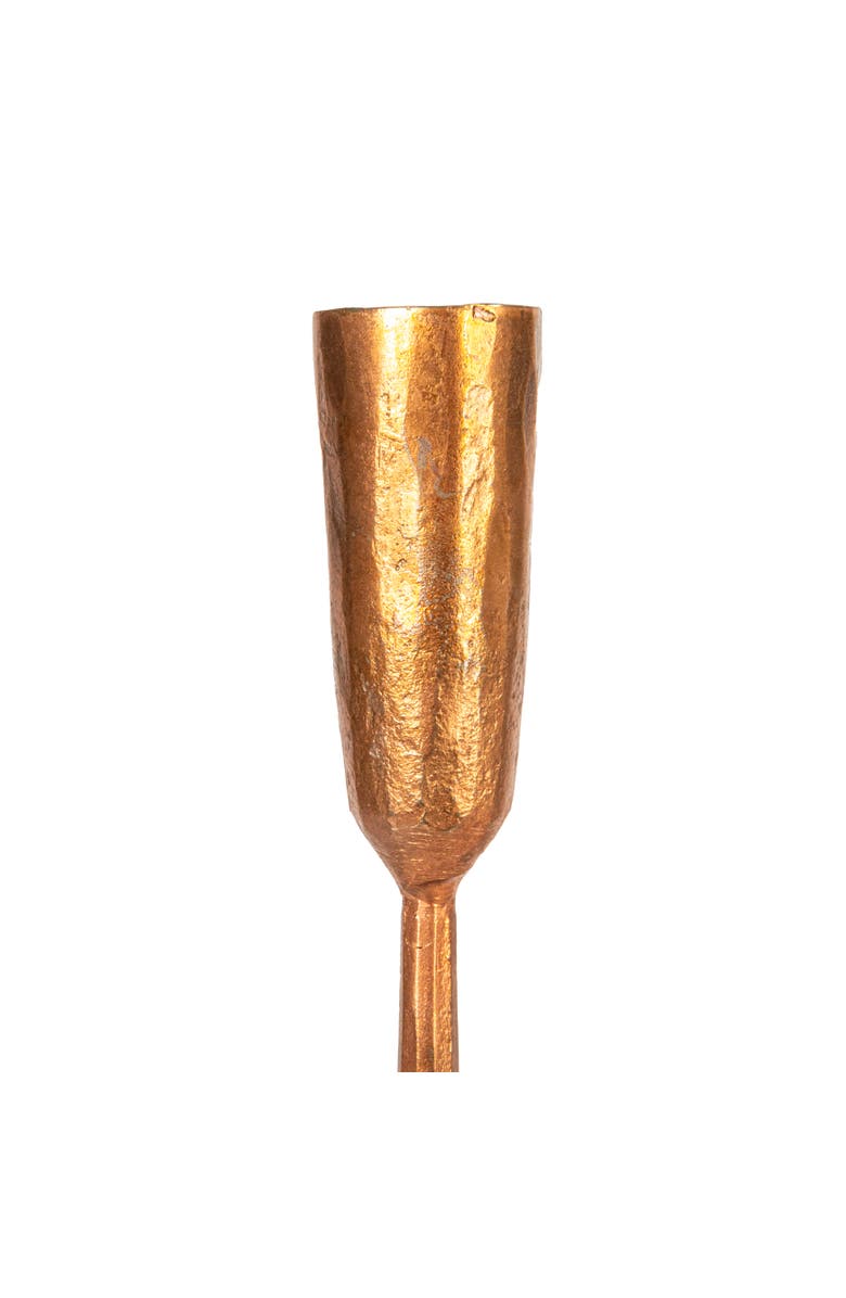 Storied Home Hand-Forged Metal Candelabra, Antique Copper Finish, Alternate, color, Copper