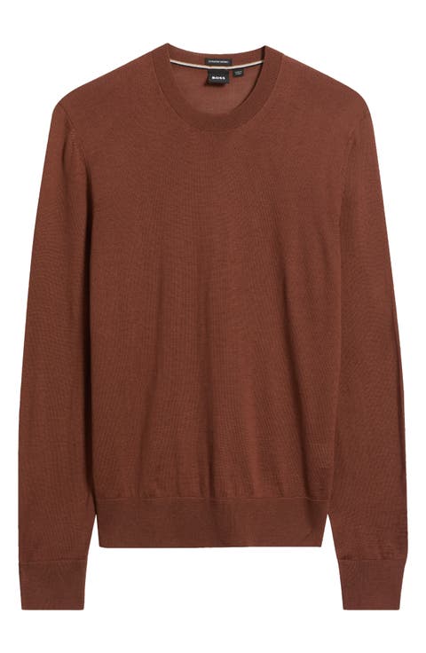 H-Leno Virgin Wool Crewneck Sweater