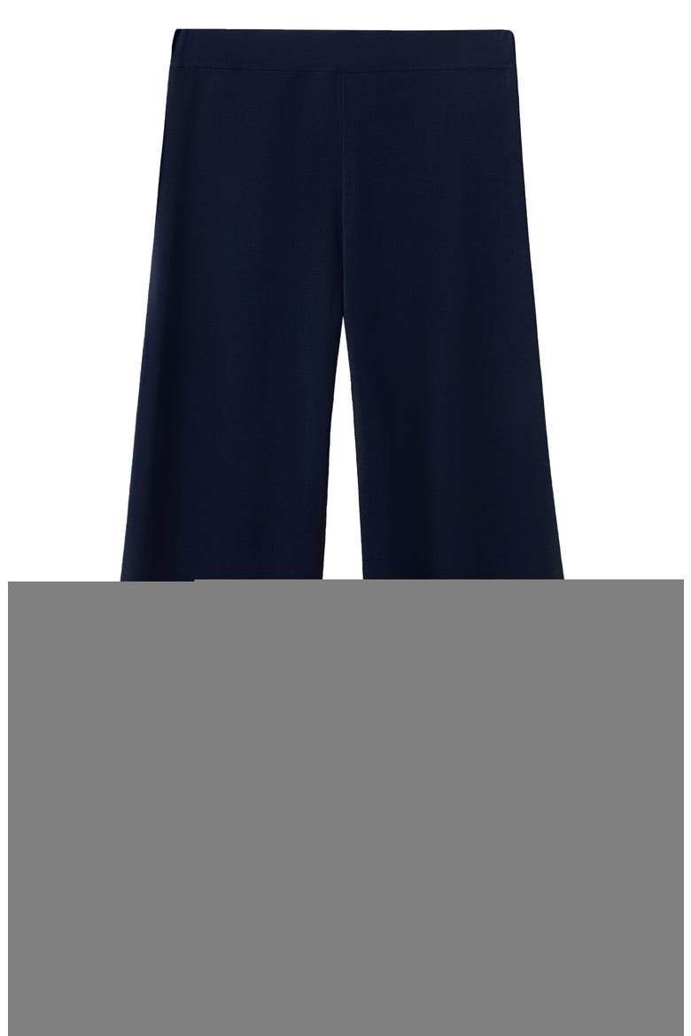 Knit Pull-On Wide Leg Pants, Alternate, color, NAVY
