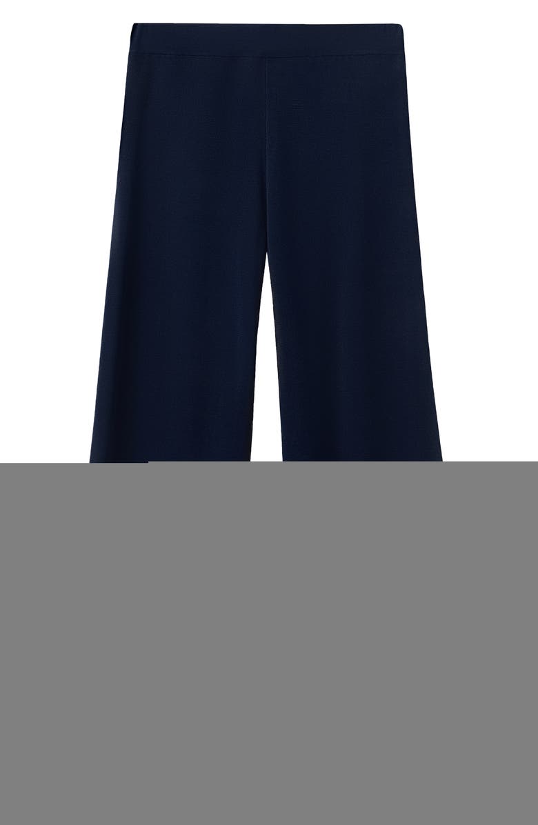 MANGO Knit Pull-On Wide Leg Pants, Alternate, color,