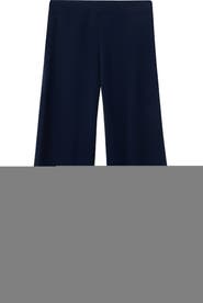MANGO Knit Pull-On Wide Leg Pants