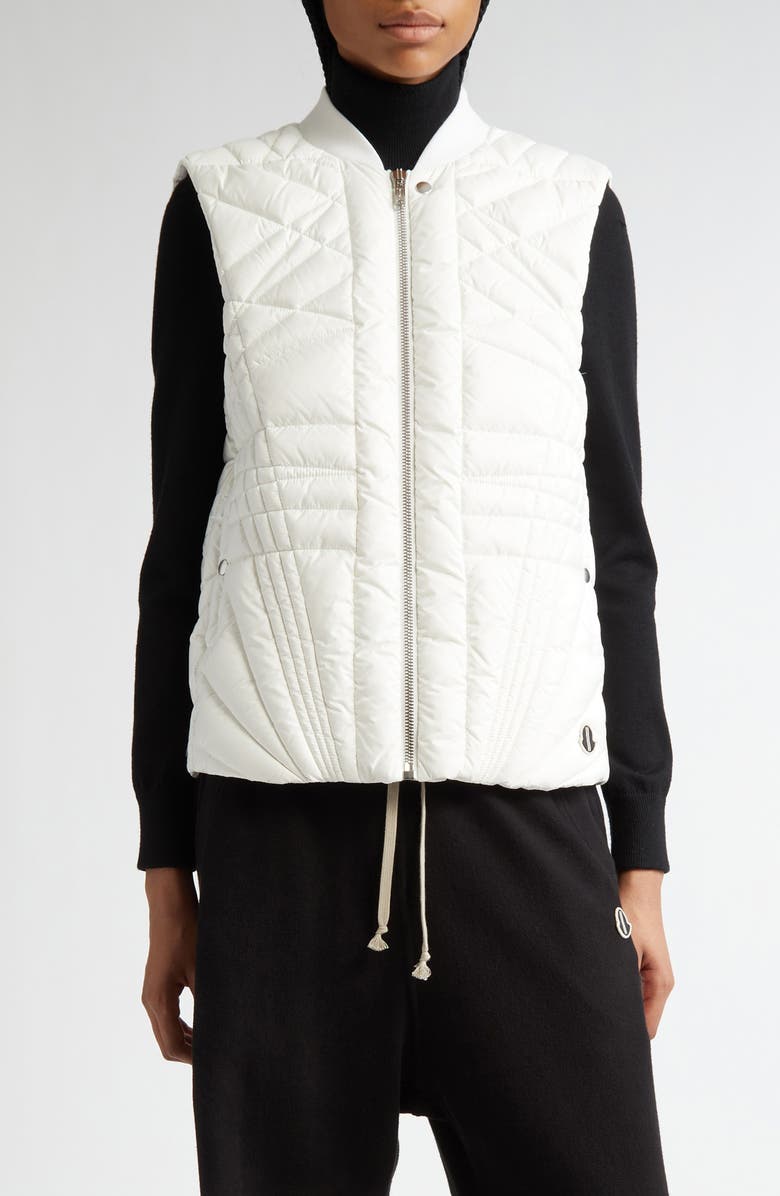 Moncler x Rick Owens Megapenta Quilted Down Flight Vest, Main, color, 