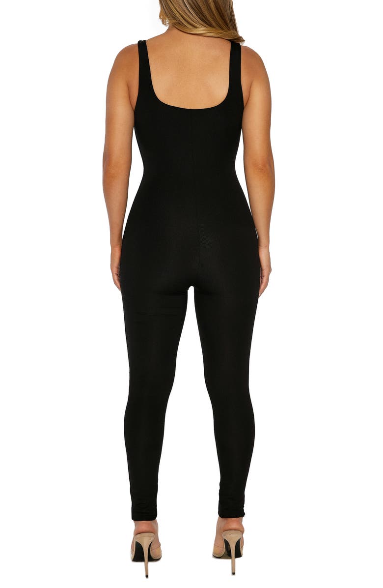 Naked Wardrobe Sleeveless Ribbed Jumpsuit, Alternate, color, 