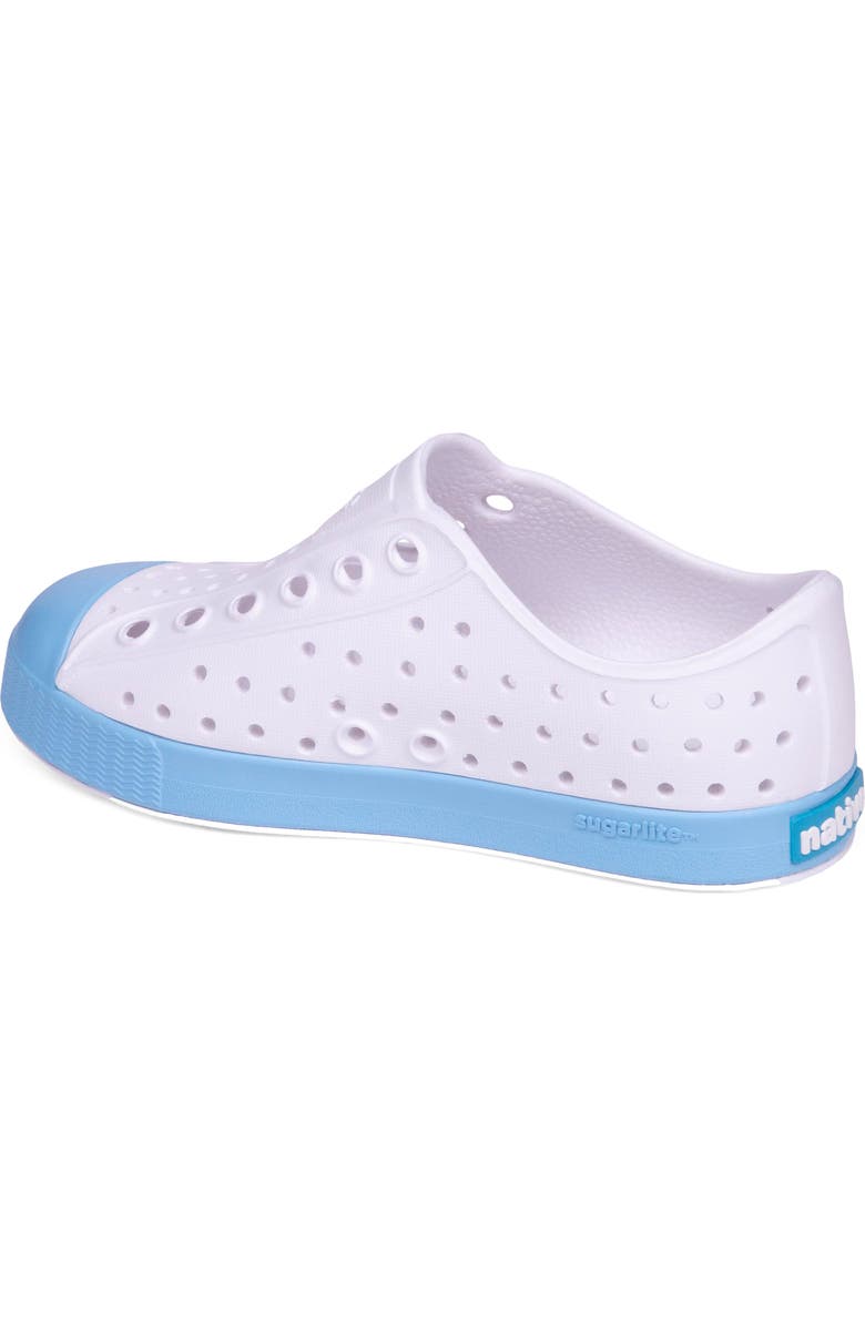 Native Shoes Jefferson Sugarlite Slip-On Sneaker, Alternate, color, White/ Aqrs Blue/ Banana Block