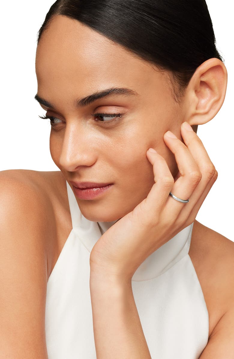 David Yurman DY Eden Band Ring in Platinum, Alternate, color, Platinum