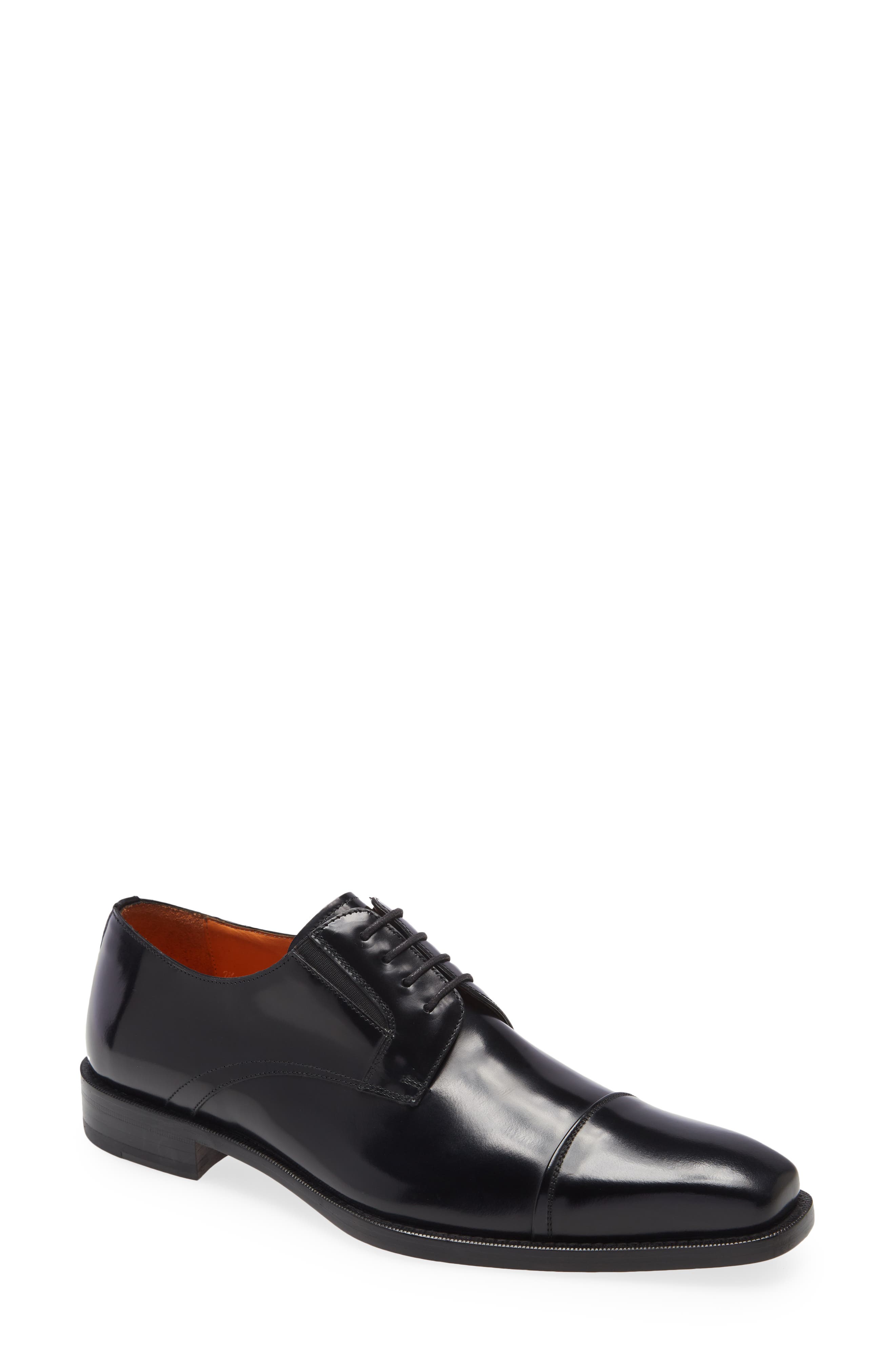 Mezlan Nicola Black Leather Lace Up Cap Toe Oxfords Shoes Men’s Sz 10M US/43EU Mezlan Nicola Oxford Laced Shoes Black Leather Cap Toe Semi  main image 4