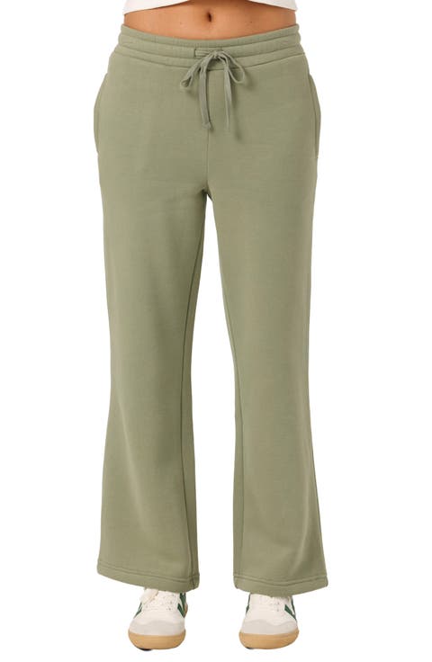 Straight Leg Fleece Sweatpants