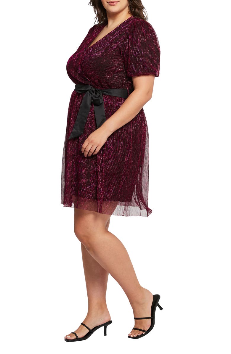 Estelle Avalone Tie Waist Faux Wrap Dress, Alternate, color,