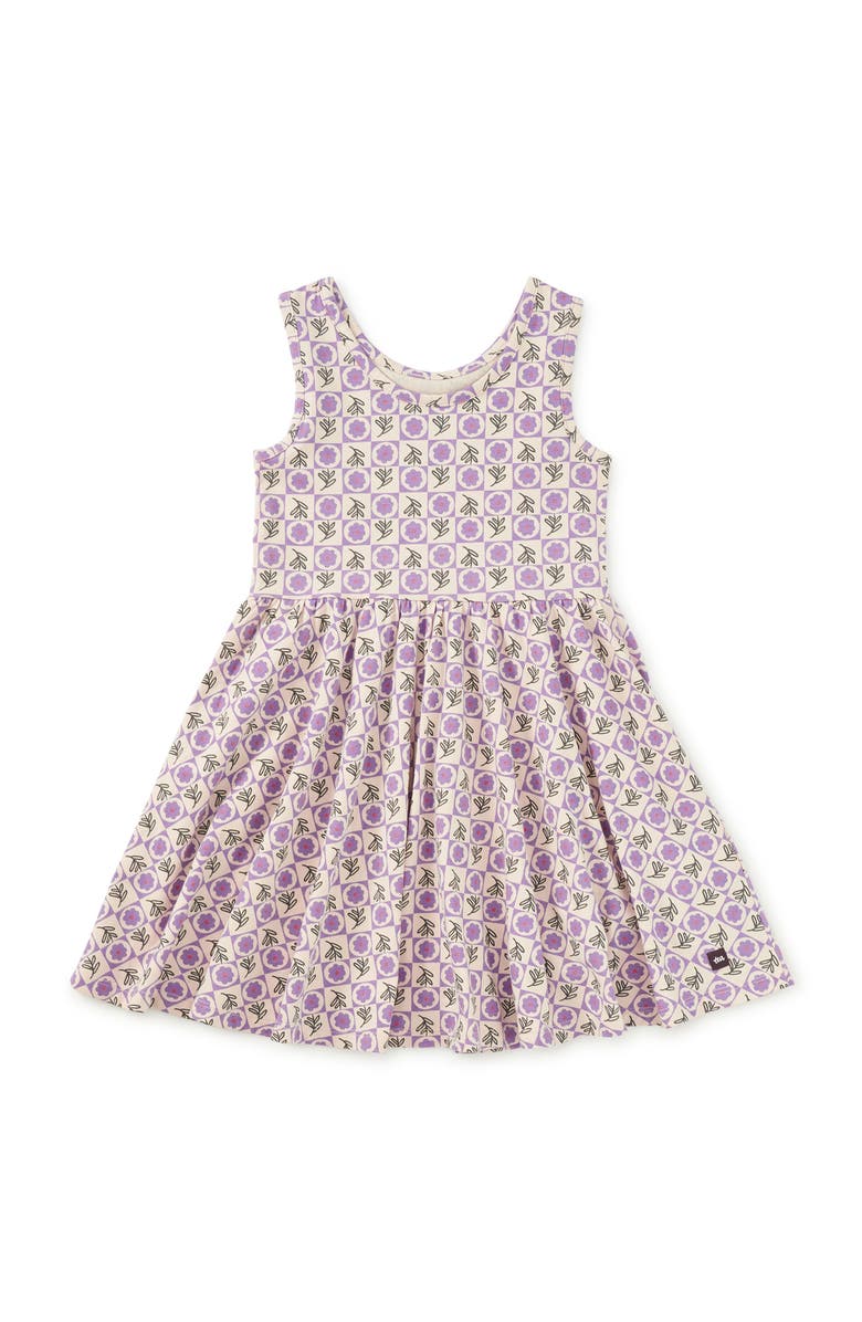 Tea Collection Sleeveless Ballet Dress, Alternate, color, Tile Floral