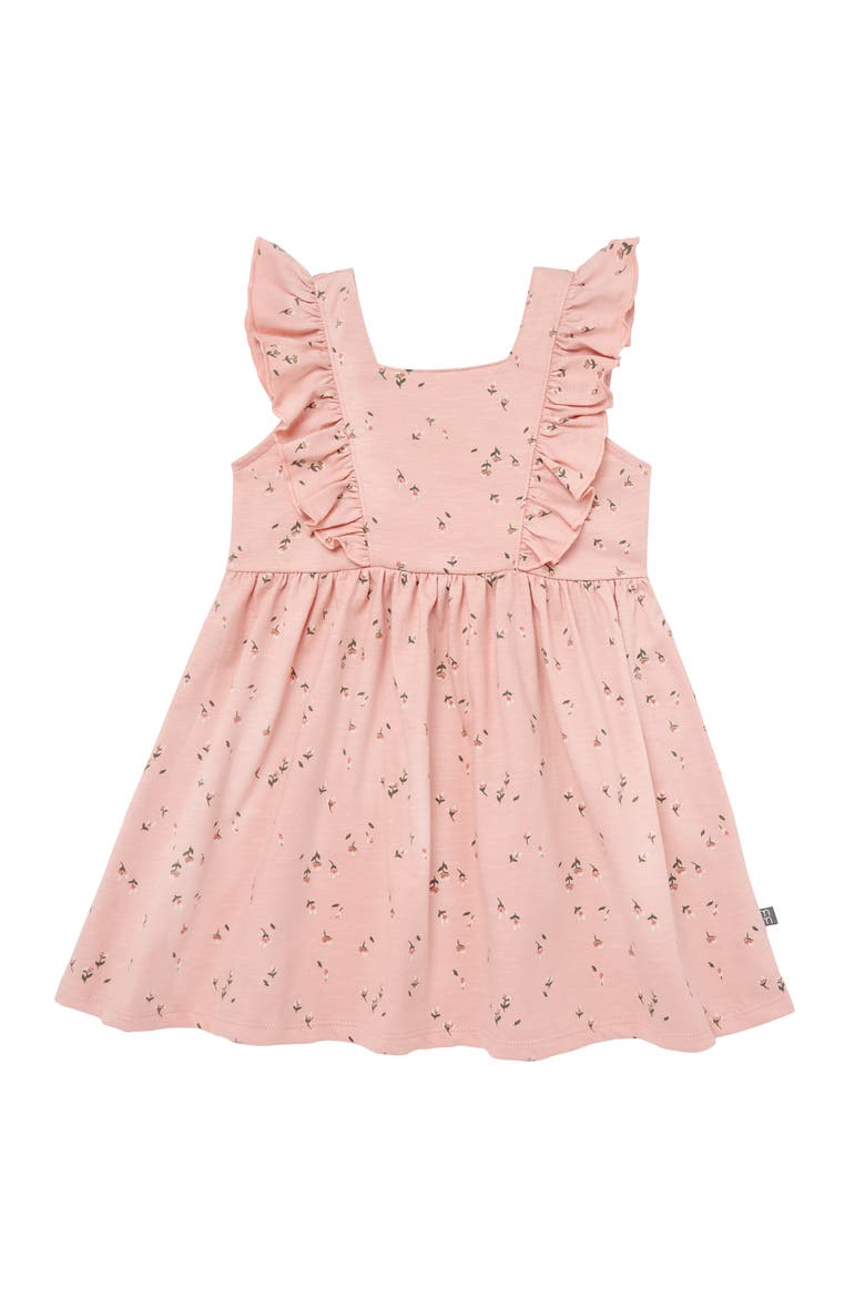 Bow Back Dress, Main, color, Rose Tulips