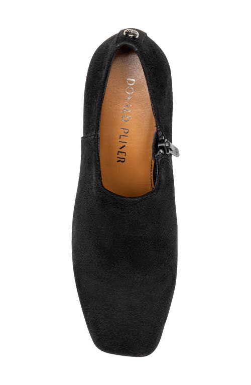Donald Pliner Pleeze Block Heel Bootie In Black